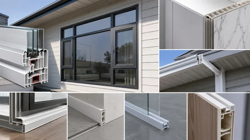 Plastic extrusion profiles used in construction and architecture Plastic extrusion profiles used in construction and architecture