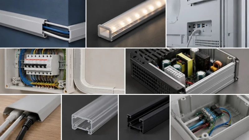Plastic extrusion profiles used in electronics and electrical products Plastic extrusion profiles used in electronics and electrical products