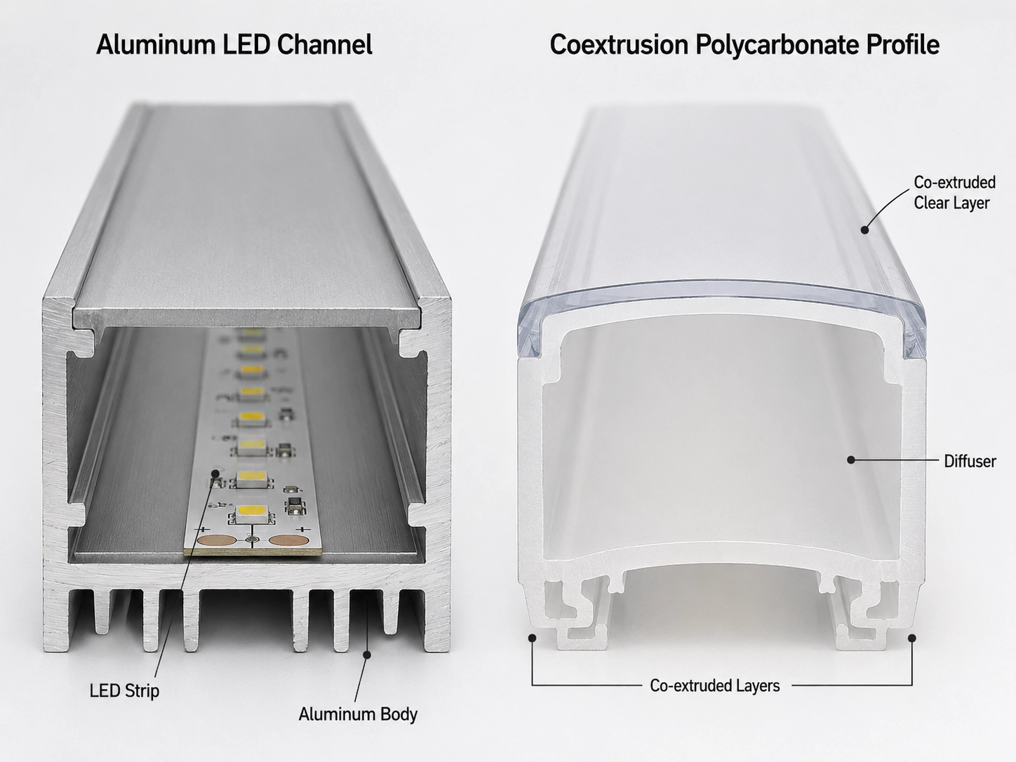 Custom Solutions: Designing with Coextrusion Polycarbonate LED Profile for OE...